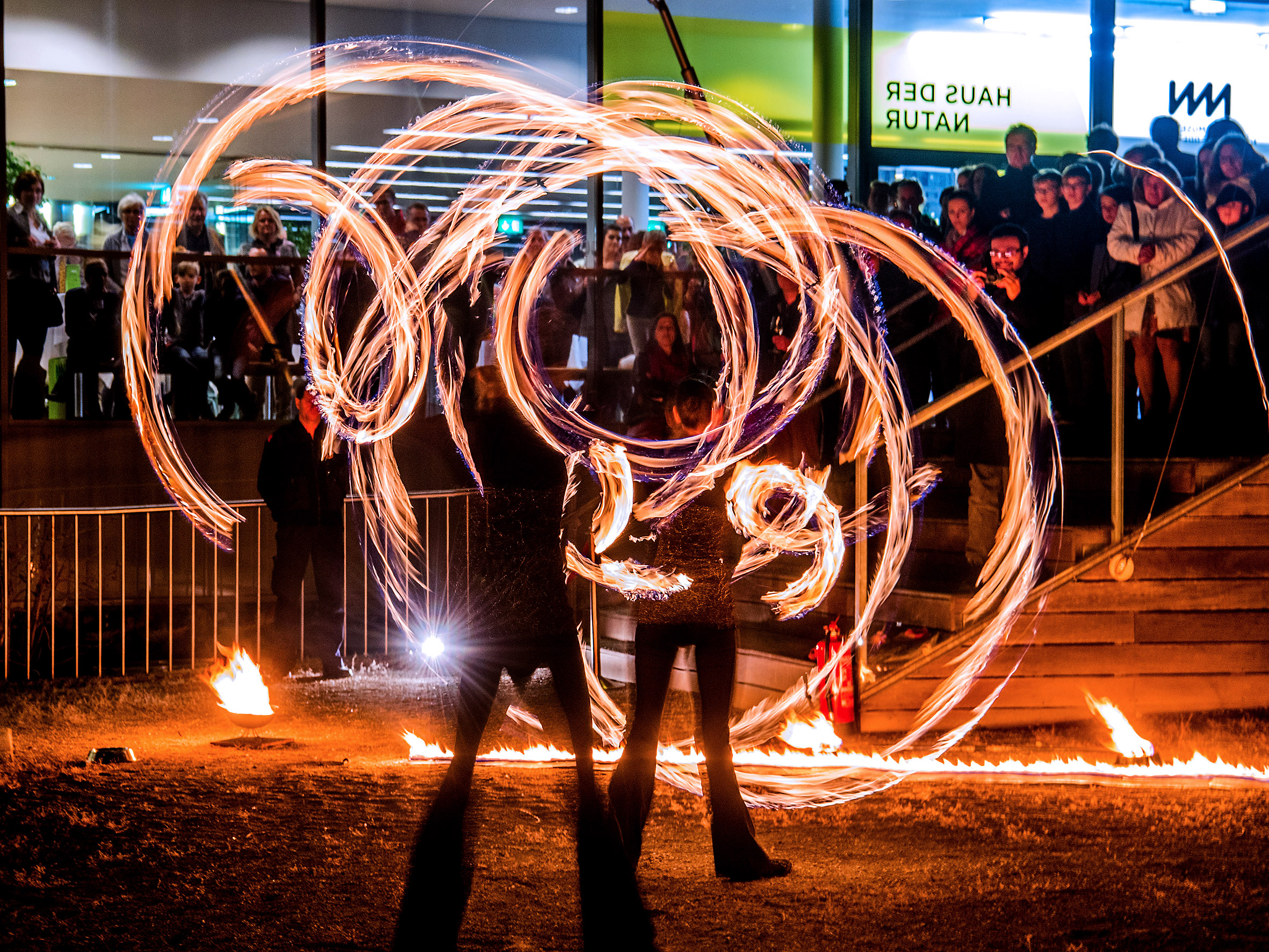 Feuershow im Museum Niederösterreich