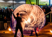 Feuershow im Museum Niederösterreich