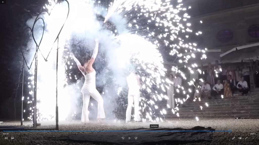 Hochzeitsfeuershow Schloss Halbturn