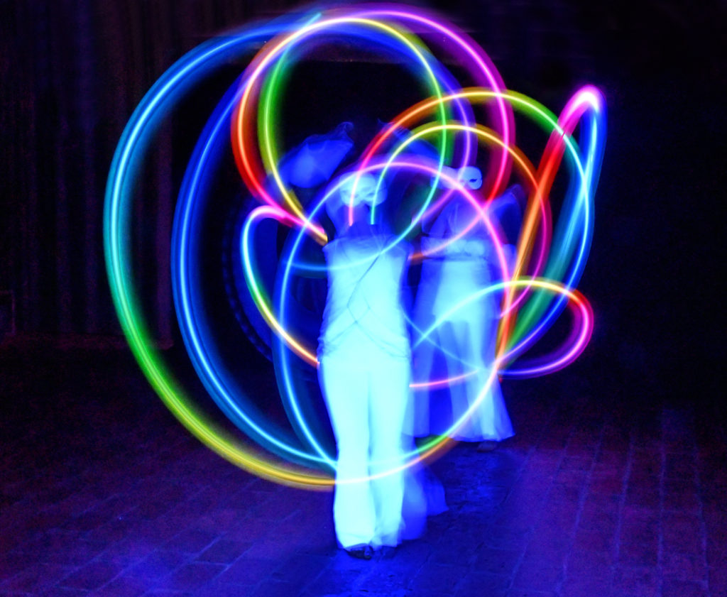 Lichtshow LED Blacklight Künstler Wien