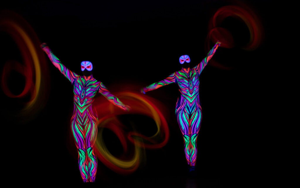 UV Schwarzlicht Show